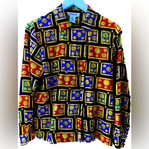 Vintage Talbots 100% Silk Blouse Sz 10